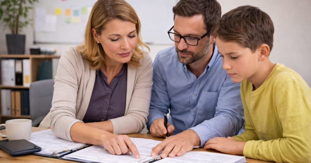 Eltern prüfen Qualitätskriterien bei einem Trägerwechsel in der Schulbegleitung